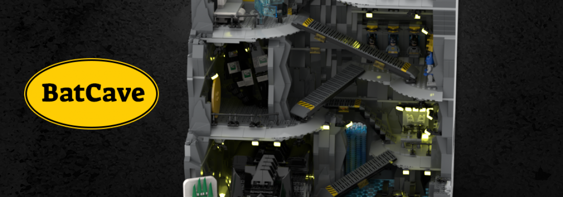 Custom Lego Batman Cave From the Skecth to a model of 4434 parts Custom Lego Batman Cave From the Skecth to a model of 4434 parts