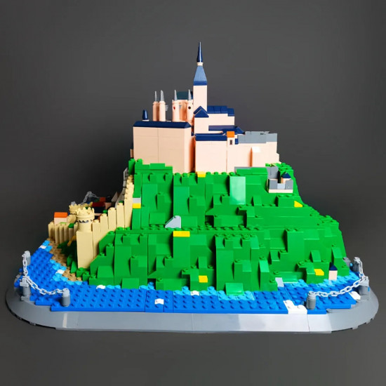 architecture moc famous saint michel mount bricks toy architecture moc famous saint michel mount bricks toy