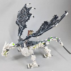 building block moc ninjago skull sorcerer dragon bricks toy 7183