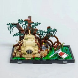 building block moc star wars 3233 jedi training diorama bricks toy