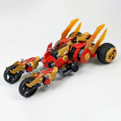 building block ninjago moc golden dragon raider 60012 bricks toy