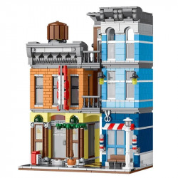 building blocks city street detective agency office bricks toy