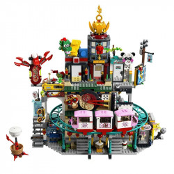 building blocks moc 86999 monkie kid the city of lanterns bricks toy