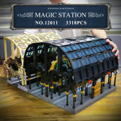 city creator expert magic train station bricks toy 12011