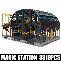 city creator expert magic train station bricks toy 12011