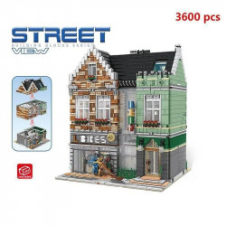 city experts moc mini bike shop modular bricks toys