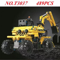 city mini excavator truck bricks kids toys t3037