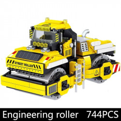 city mini road roller truck technic bricks kids toys