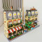 city street creator expert moc paris restaurant bricks toy