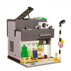city street creator japanese summer coffee shop bricks toy