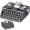 creative moc retro typewriter mini bricks toys 00940