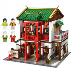 creator expert ancient china town painting workshop bricks toy