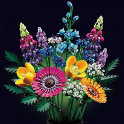creator expert botanical wildflower bouquet bricks toy