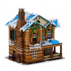 creator expert city moc christmas house bricks toy