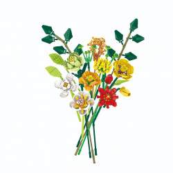 creator expert ideas moc flower bouquet bricks toy