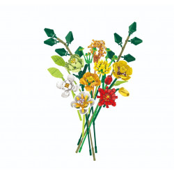 creator expert ideas moc flower bouquet bricks toy