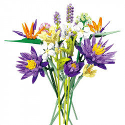 creator expert ideas tropical flower bouquet bricks toy