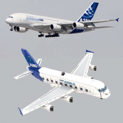 creator expert moc airbus a380 airplane bricks toy