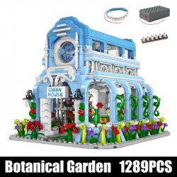 creator expert moc botanical garden with lights bricks toy