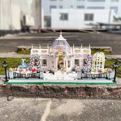 creator expert moc city garden square bricks toy