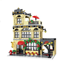 creator expert moc city restaurant block module bricks toy