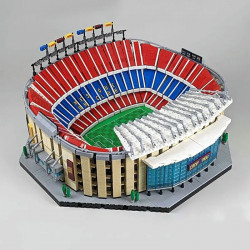 creator expert moc fc barcelona football stadium bricks toy