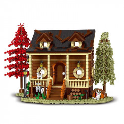 creator expert moc forest cabin bricks toy