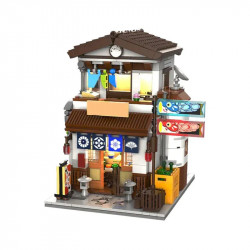 creator expert moc japanese style canteen bricks toy