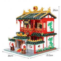 creator expert moc martial art school bricks toy