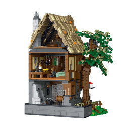 creator expert moc medieval black smith bricks toy