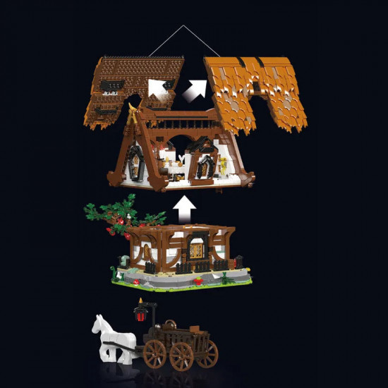 creator ideas moc medieval city log cabin bricks toy creator ideas moc medieval city log cabin bricks toy