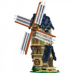 creator ideas moc medieval city windmill bricks toy