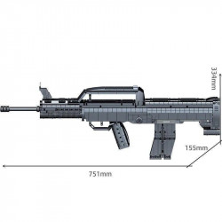 creator military weapon heavy duty assault rifle bricks toy