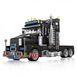 creator tech moc heavy duty black truck bricks toys