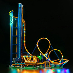 diy led light set for 10303 loop roller coaster