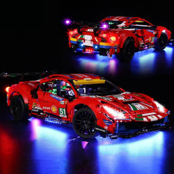 diy led lighting set for 42125 ferrari 488 gte