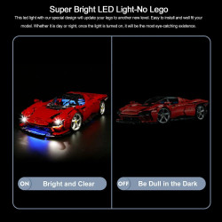 diy led lights set for 42143 ferrari daytona sp3