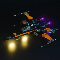 diy led lights set for 75102 poe x-wing fighter