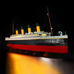 diy led lights set for creator 10294 titanic ship