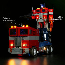 diy lights set for ideas 10302 optimus prime autobot