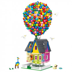 expert creator moc balloon up house bricks toy