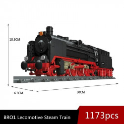 expert moc br01 steam locomotive train bricks toy 59004