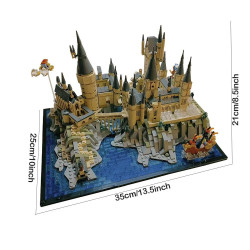 harry potter moc hogwarts castle and grounds bricks toy