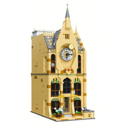 harry potter moc hogwarts magic clock tower bricks toy