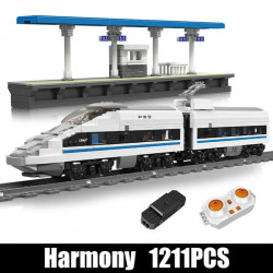 high tech rc crh380a high speed train bricks toy
