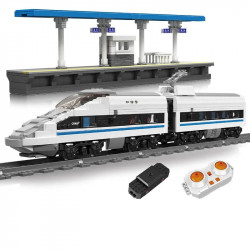 high tech rc crh380a high speed train bricks toy