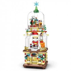 ideas christmas dreams winter santa bricks model kids toys