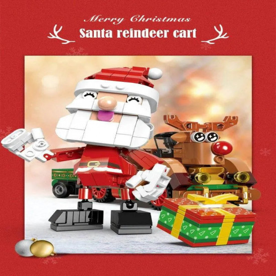 ideas christmas santa claus reindeer cart bricks toy ideas christmas santa claus reindeer cart bricks toy