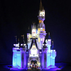 led light for 71040 cinderella princess castle