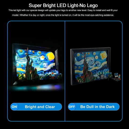 led light set for ideas 21333 the starry night vincent van gogh led light set for ideas 21333 the starry night vincent van gogh